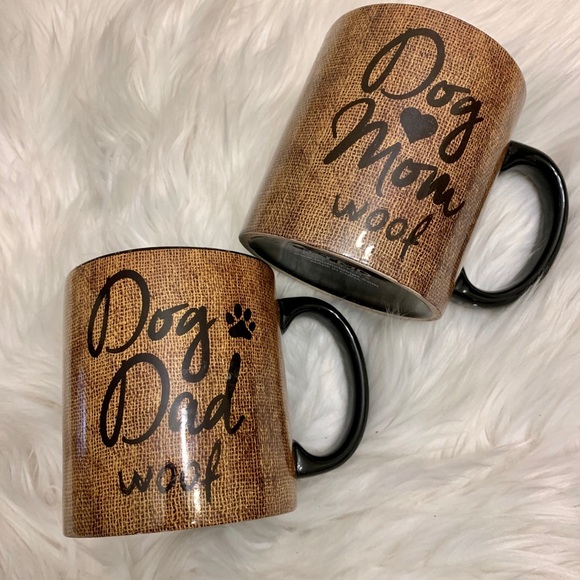Other - Dog mom and dad mug set